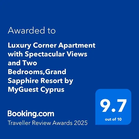 Grand Sapphire Luxury Corner With Spectacular Views And Two Bedrooms By Myguest Cyprus