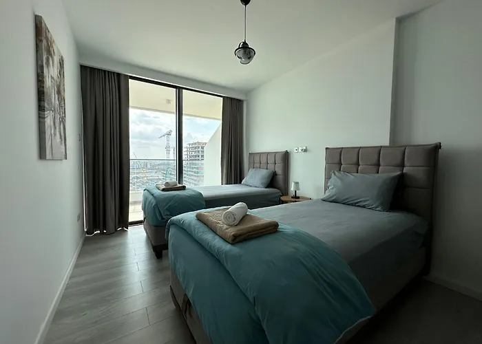 アパート Grand Sapphire Luxury Corner With Spectacular Views And Two Bedrooms By Myguest Cyprus *