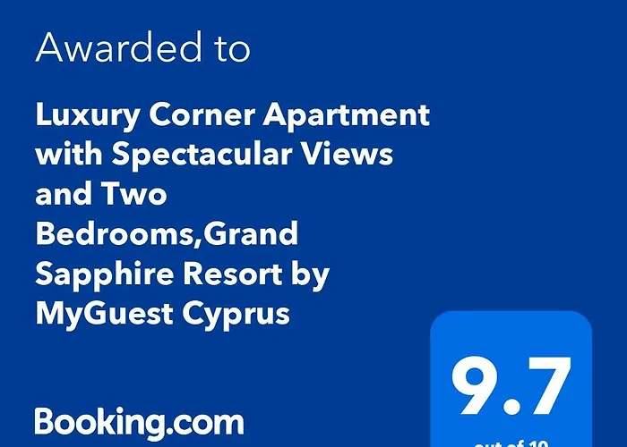 Grand Sapphire Luxury Corner With Spectacular Views And Two Bedrooms By Myguest Cyprus